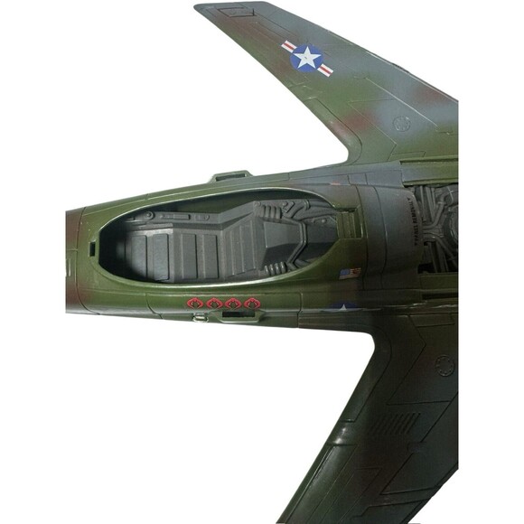 GI Joe Conquest X-30 1998 TRU Exclusive Green Camo Jet Fighter INCOMPLETE - Picture 7 of 16
